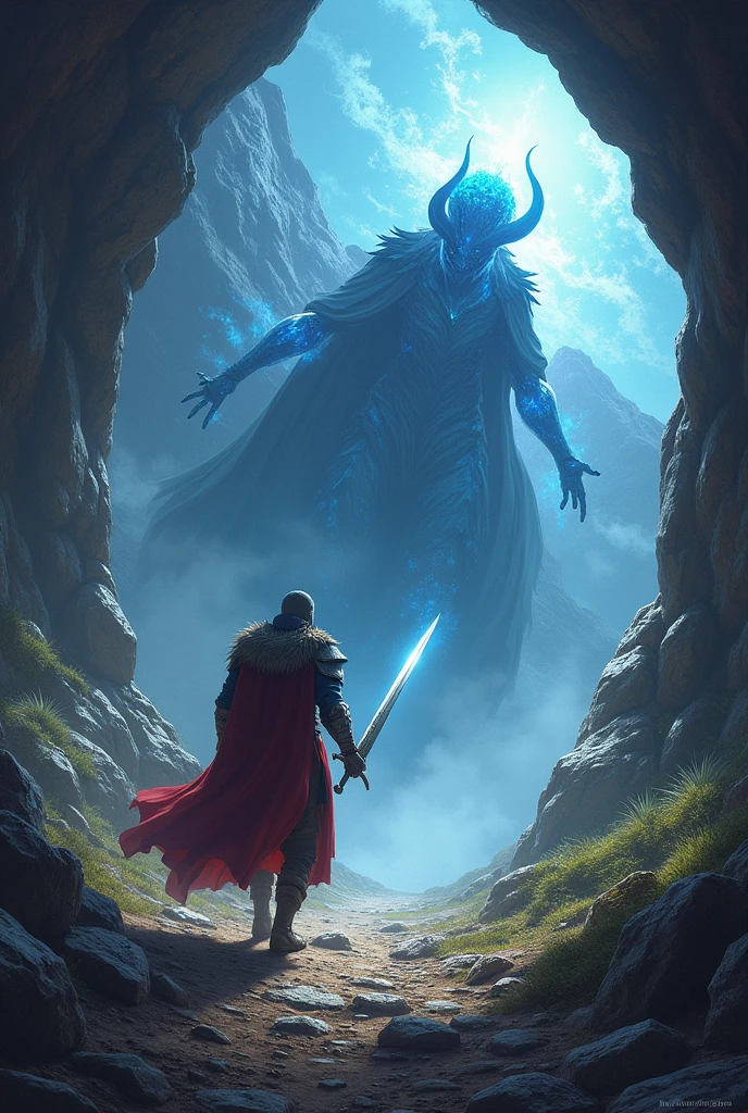 Sans hésiter, Kael prit son épée, un artefact sacré forgé par les dieux eux-mêmes, et se mit en route vers les montagnes. Son voyage fut long et périlleux, mais il ne recula jamais. Au sommet des montagnes, il trouva la caverne où le sorcier était emprisonné. La bataille qui s'ensuivit fut féroce, le sorcier utilisant toute sa magie noire pour tenter de subjuguer Kael.