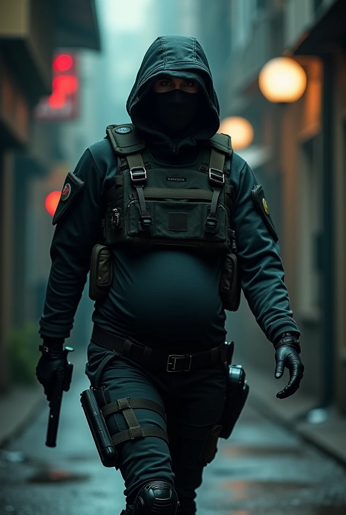 pregnant special forces task force masked man