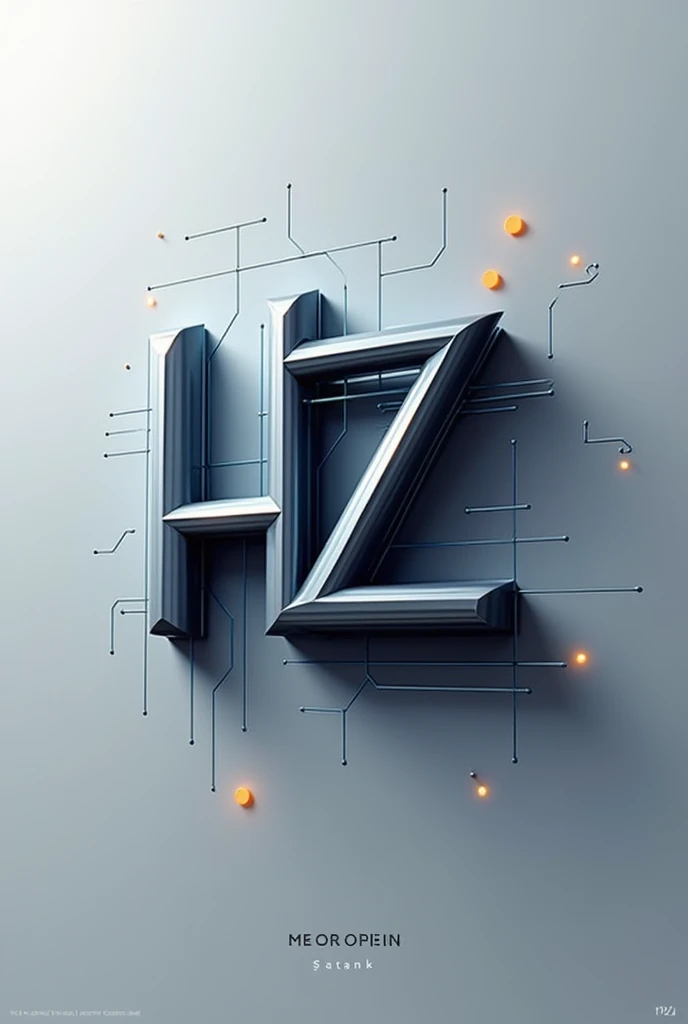 Create a logo for me with the name Hz on the topic of Crypto currency, Design in modern style,Add unique creative style