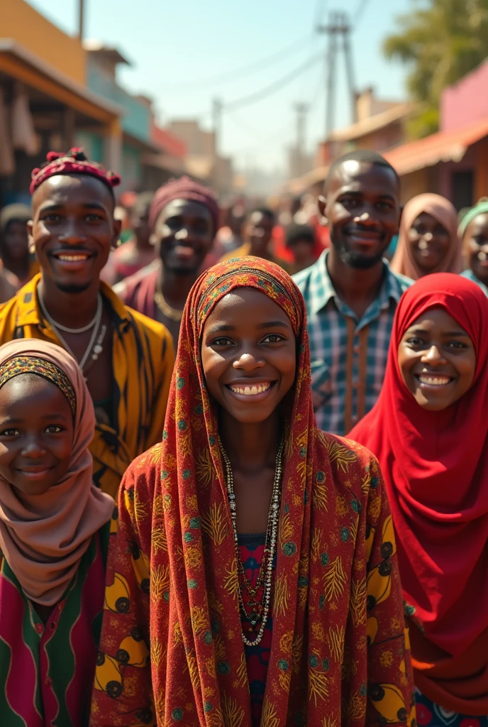 Somali people smile