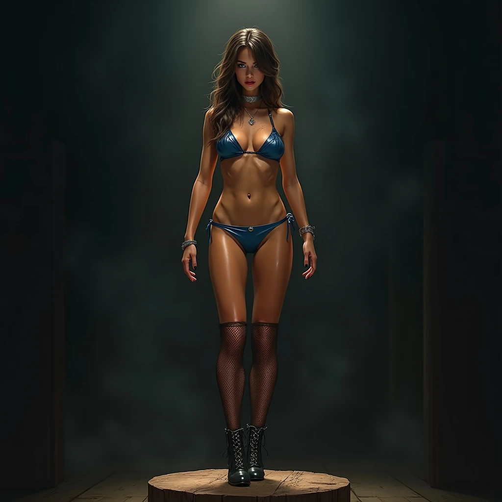 Viridian hues, full body, cuerpo completo, lente de 10 mm. panoramica, watercolor splash, art i concept sketch, ((desnuda)), (((cuerpo completo))), hermosa mujer, tied to a sacrifice pole possessed by an anthropomorphic jaguar. en una caverna, Sci - The Art of Horror Fiction, science fiction horror arts, inspirado en Aleksi Briclot,, labels, highly detailed, sketched on old parchment, desaturated, vibrant, painting, postencorporated as complimentary elements, cinematic, luis royo concept y H R Gige