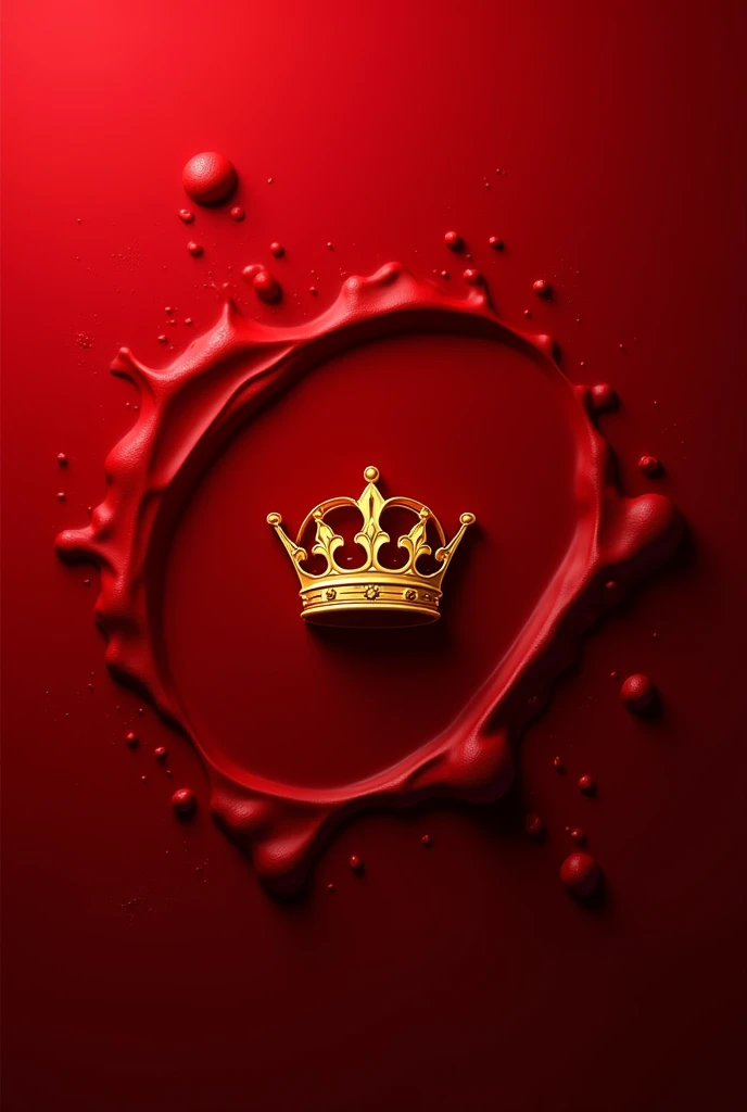 Background is red stain color and PHYU AGENCY and Crown logo is royal golden color