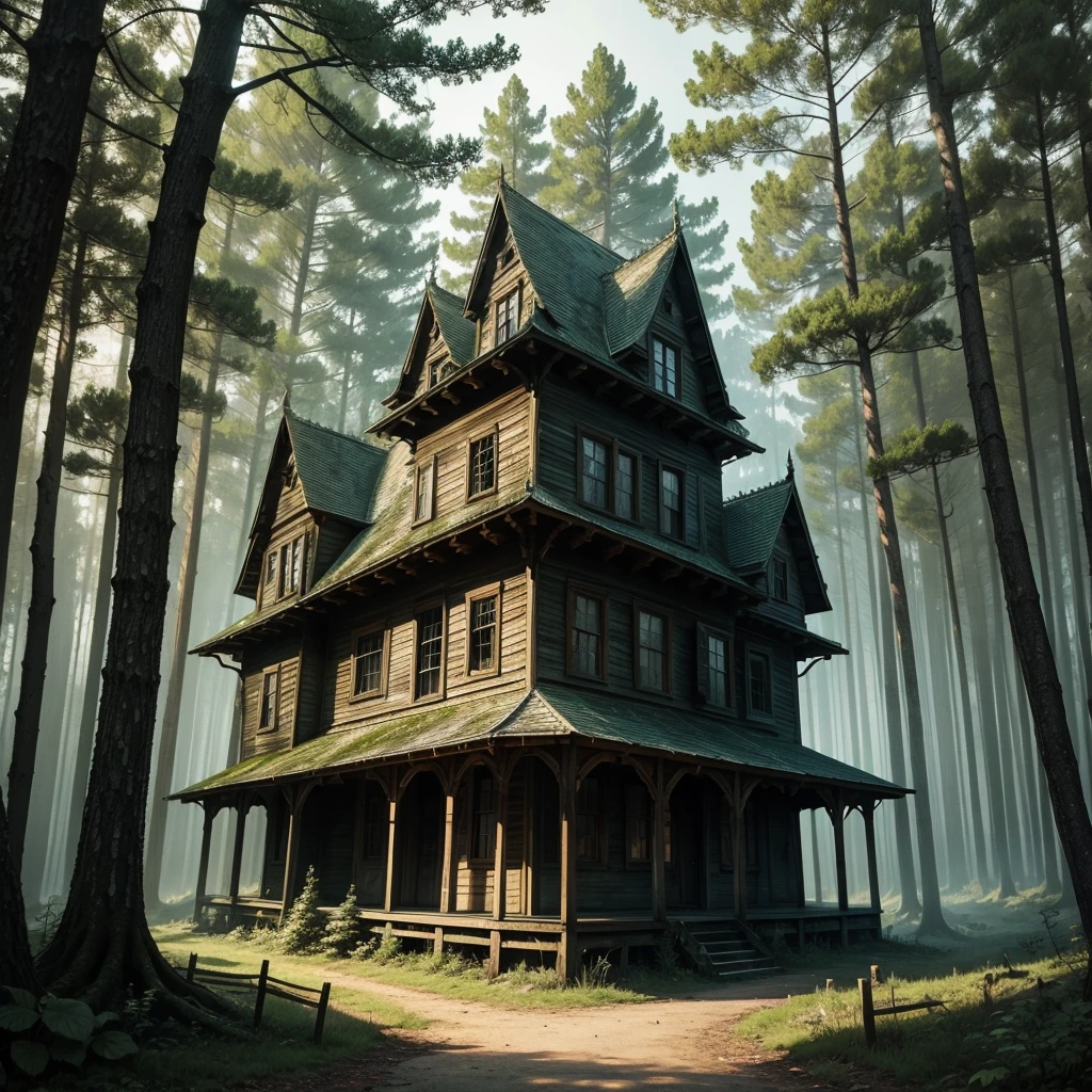 Haunted House in a forest