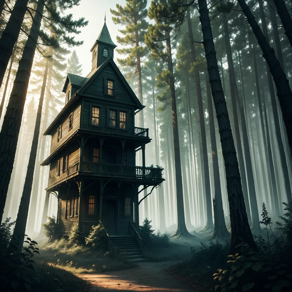 Haunted House in a forest