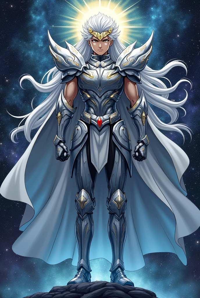 Draw a tattoo of Sigfried from Knights of the Zodiac