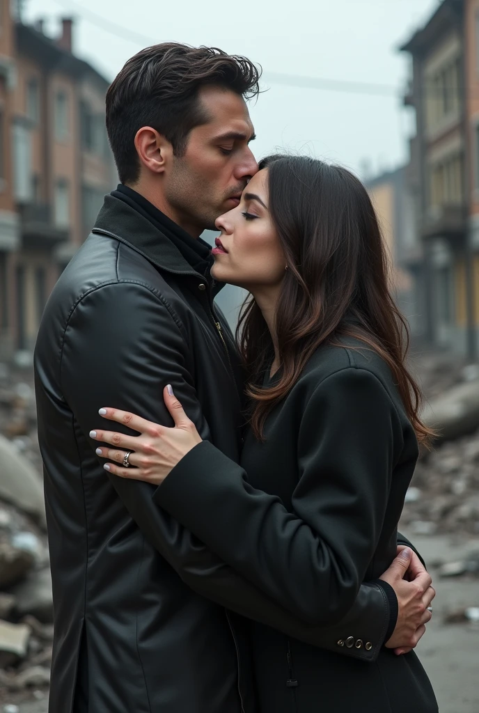 Volodymyr Zelensky and Joja Melanie hug