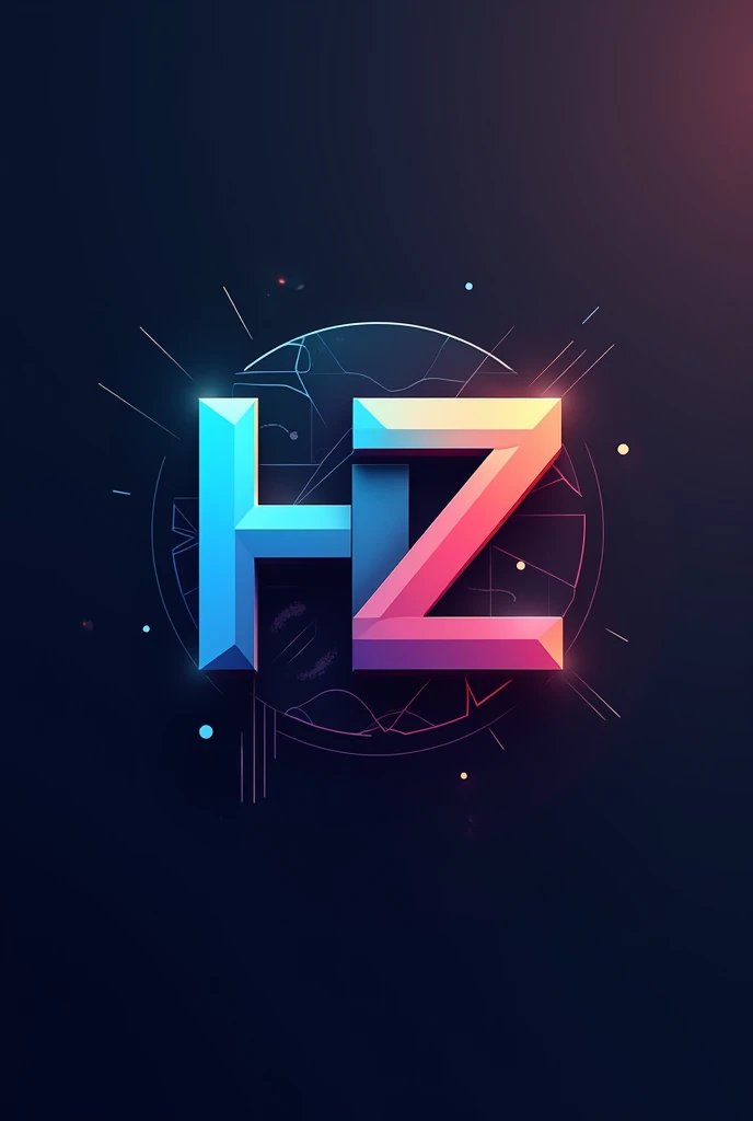 Create a logo for me with the name Hz on the topic of Crypto currency, Design in modern style,Add unique creative style, Get creative with modern art style,Add Crypto Style, yes make it more beautiful and modern,Add Crypto Style curruency vào, I want it to be unique