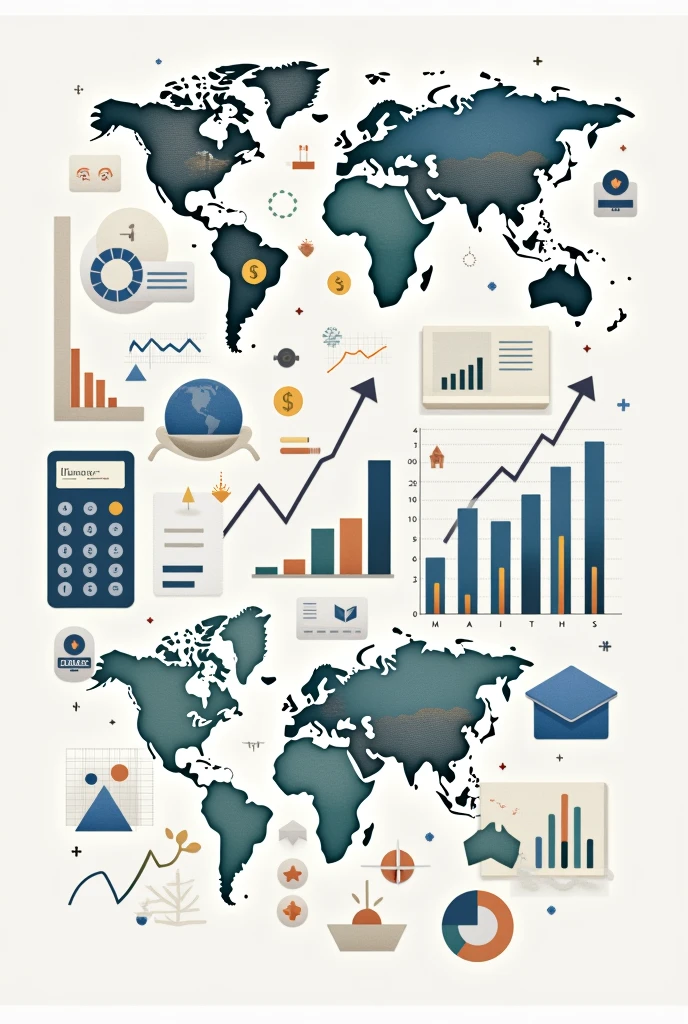 Can you make me a collage with images scattered about international accounting standards?