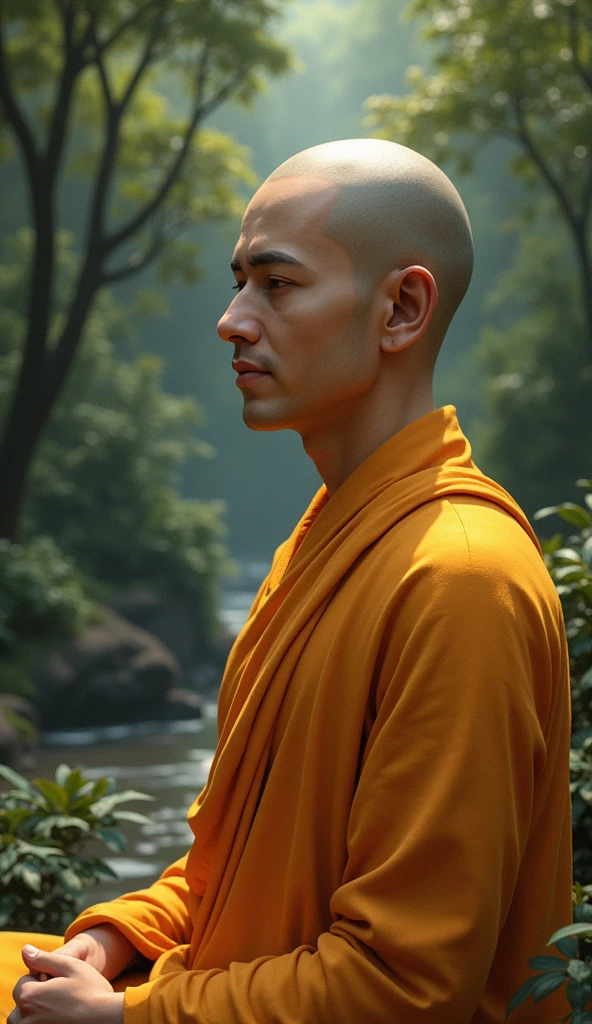 Gautam buddha image in Indian 2k regulation in natural background