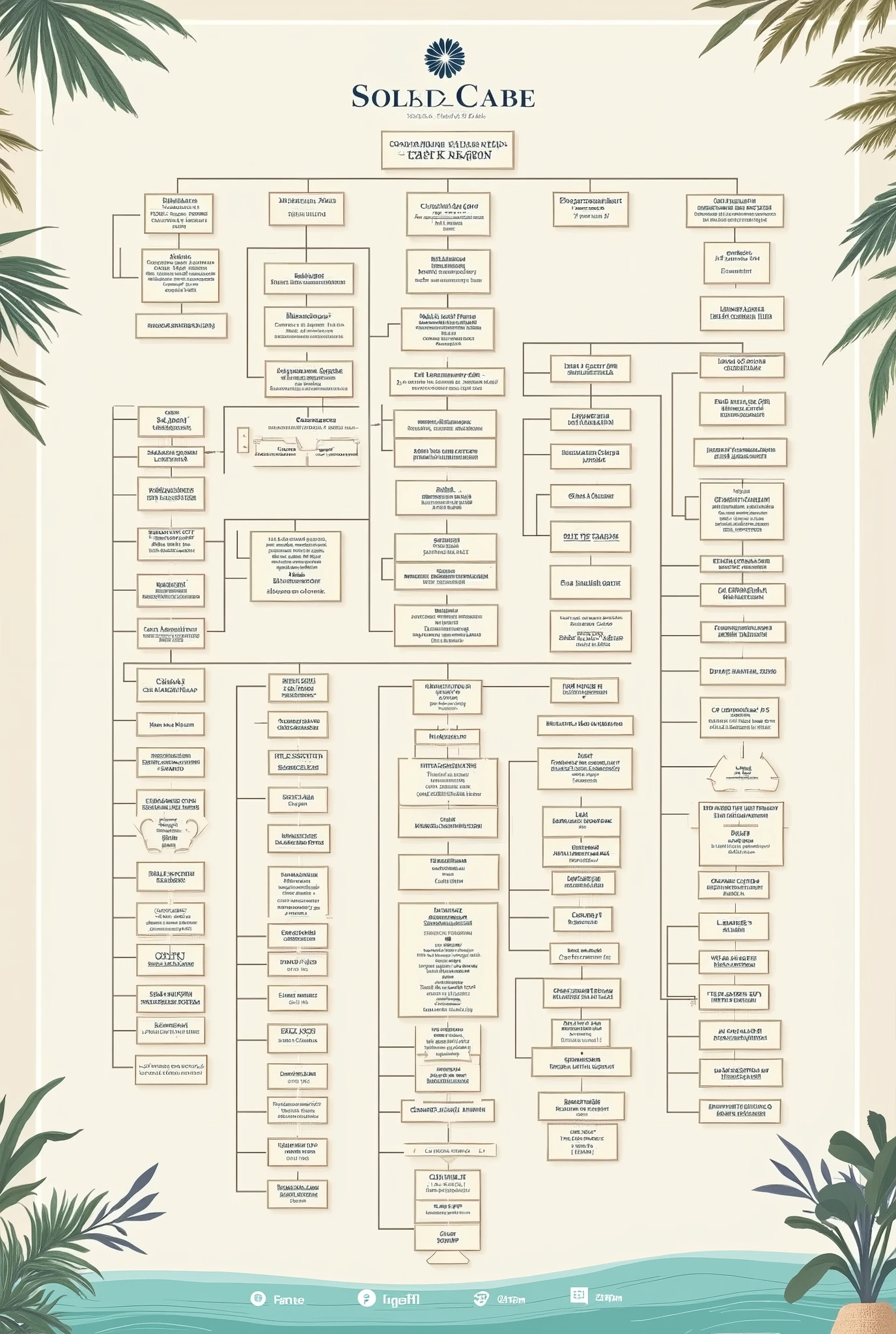 Generate an architectural organizational chart of the Solaz Los Cabos hotel
