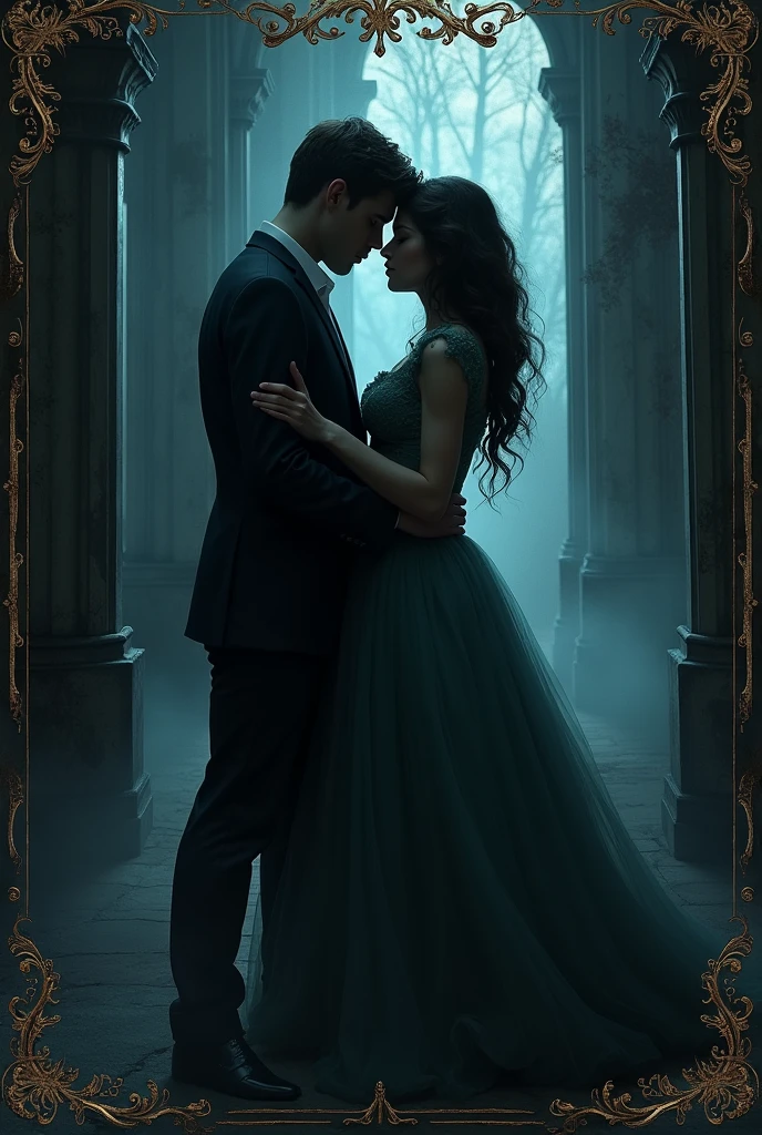 Cover of a dark book with a couple
