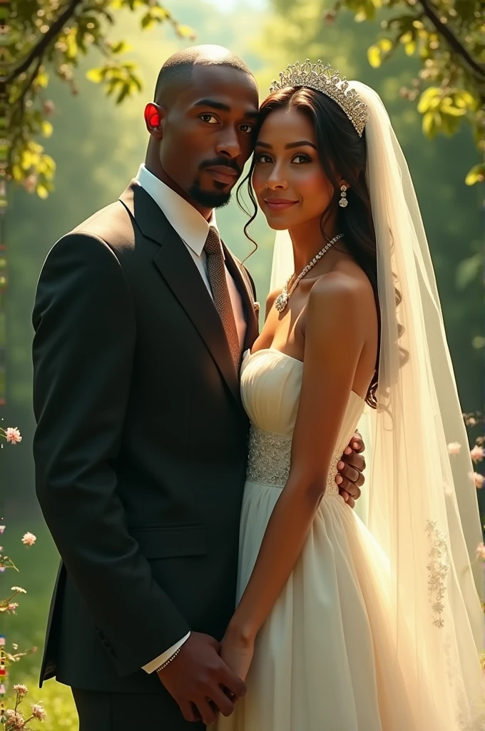 2pac with his beautiful bride film album cover 