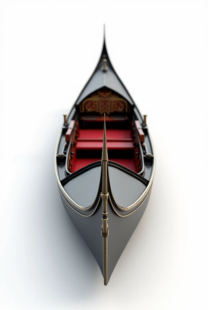 3d image of a market gondola, seen from the front and with a white background
