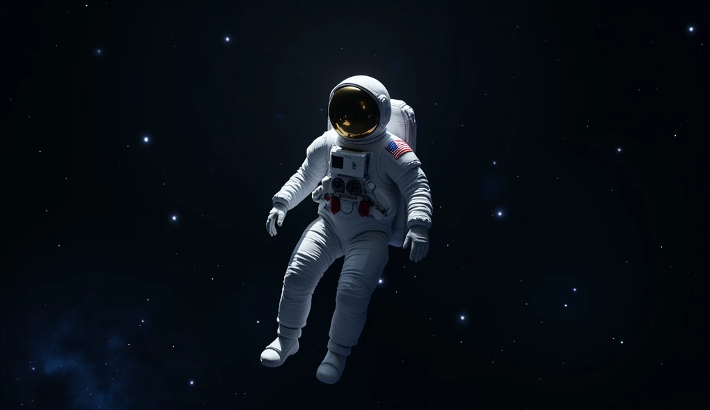 floating astronaut

