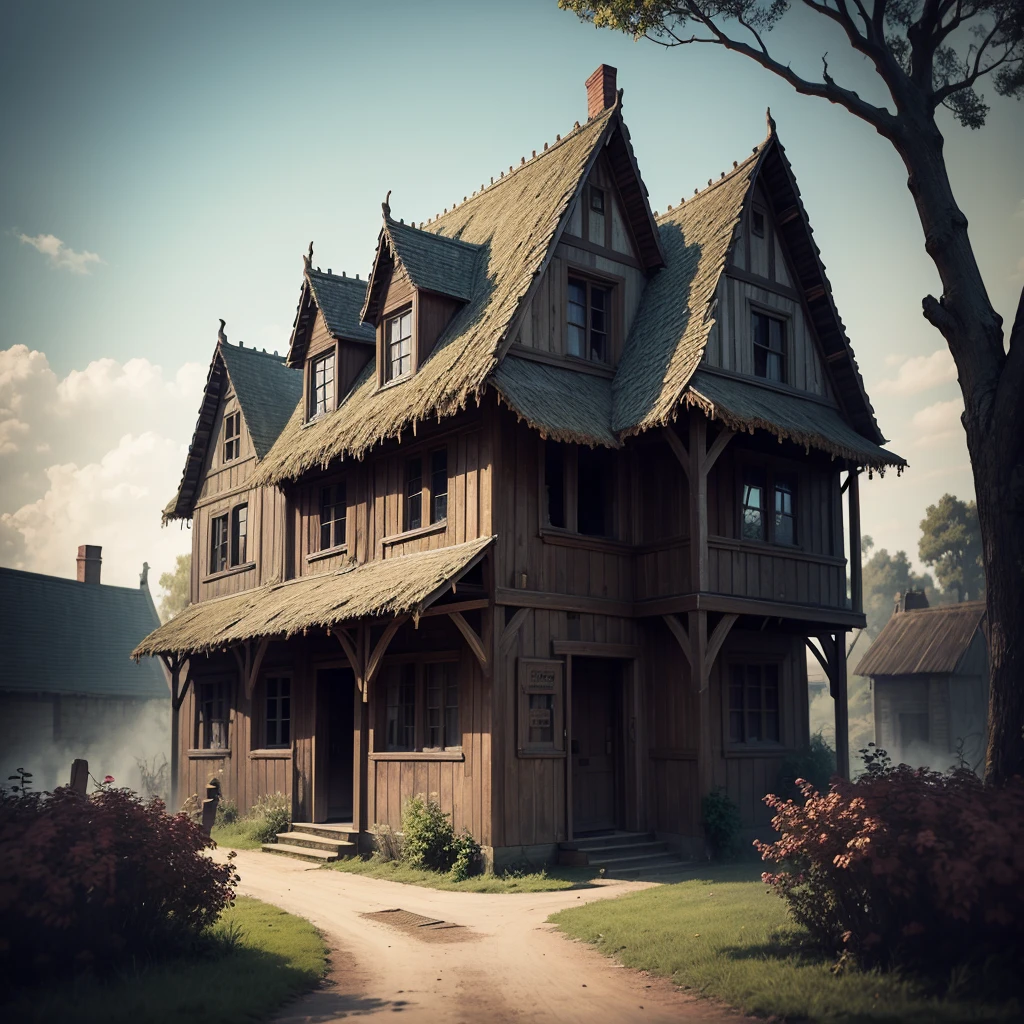 Village old people talking he is Haunted House
