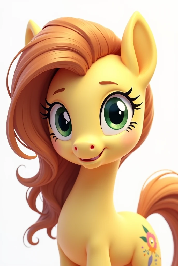 , White Background, Brown Hair, Beautiful Face, Wearing a hoodie, (Highly detailed CG Unity 8k wallpaper), (Highest quality), (Best illustrations), (Best Shadow), Fluttershy, (My little pony)、Embarrassed
