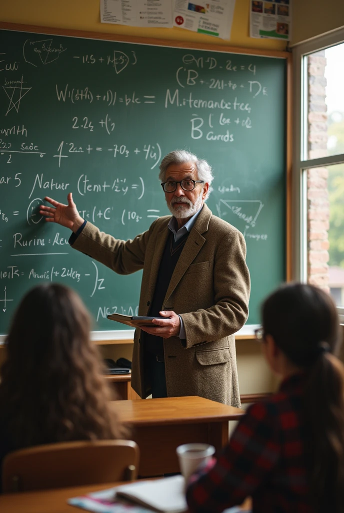 A person teaching mathematics