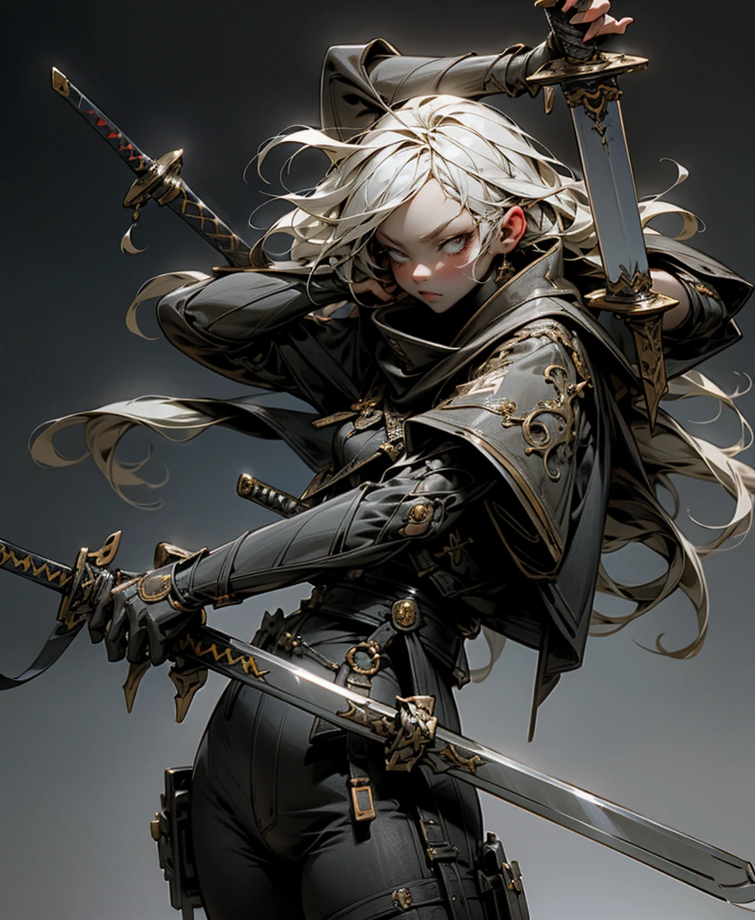 woman holding a sword in a dark room, 2. 5d cgi anime fantasy artwork, 黒Holding a sword, Stunning fantasy 3d rendering, Holding a sword, Unreal Engine Character Art, Pulling out the sword, she is Holding a sword sword, yasuke 5 0 0 px Model, Dramatic sword poses, Holding a sword