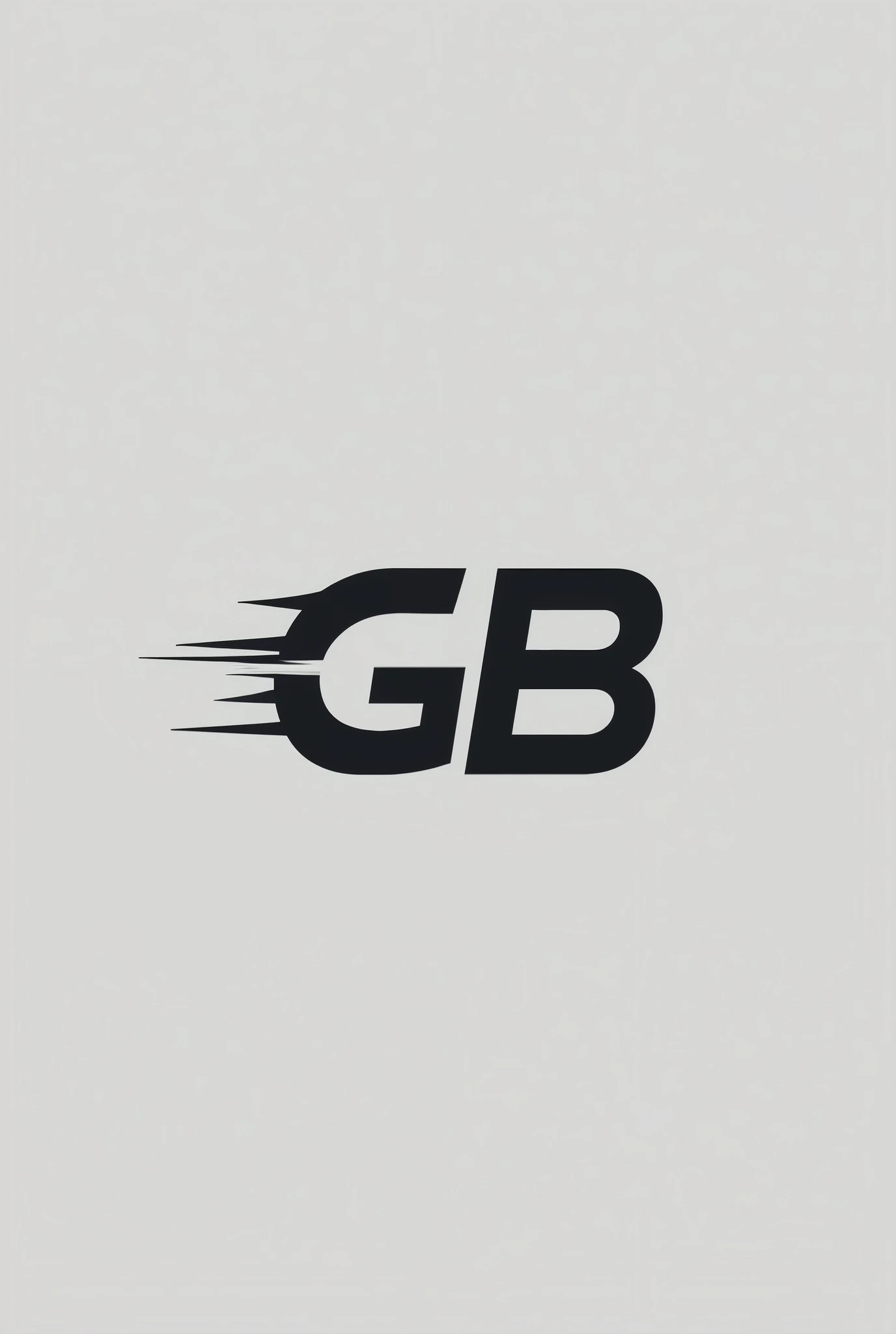 create a minimalist logo with a motorcycle and the acronym GB