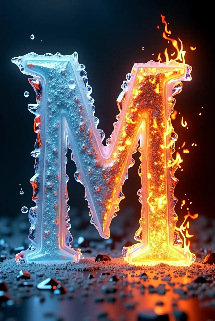 M , with ice and fire 3D