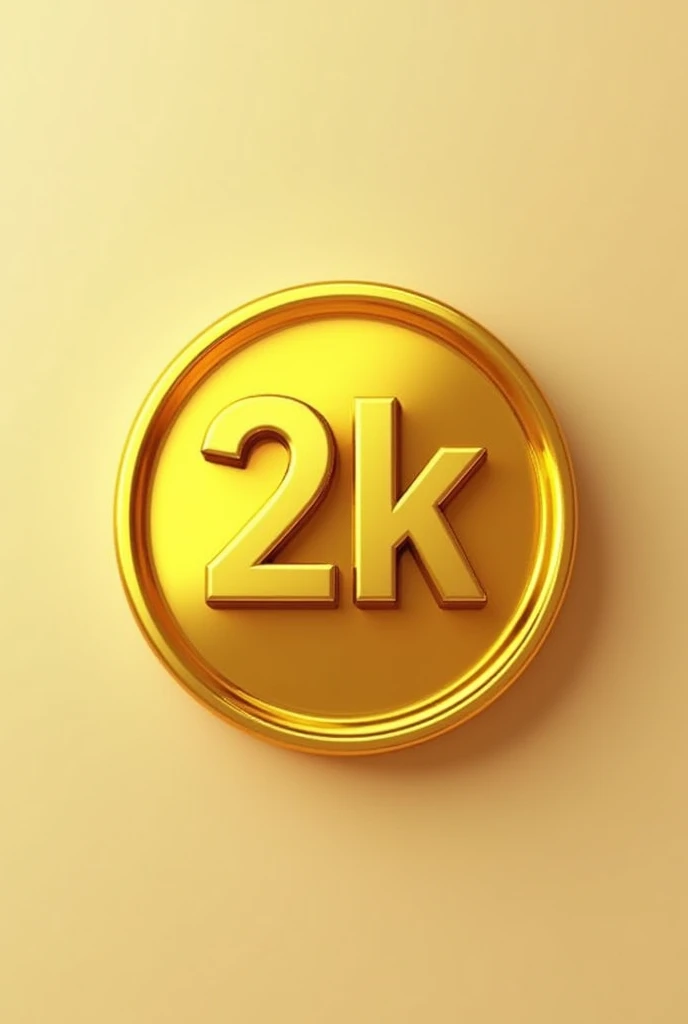 Picture of a gold coin with 2k on it with the size of 640x360