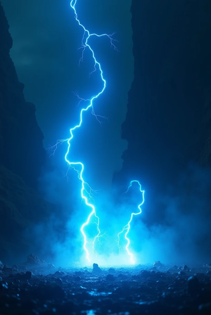 Generates a background with blue flashes