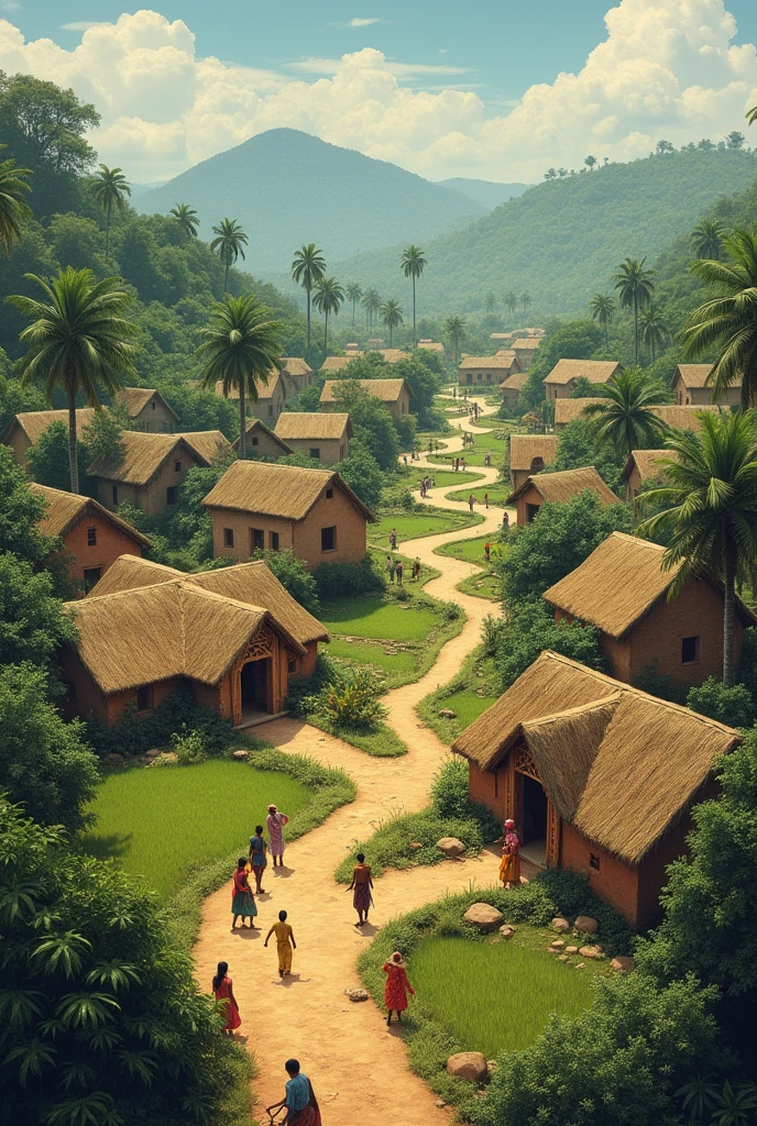 Villages in india in 1950