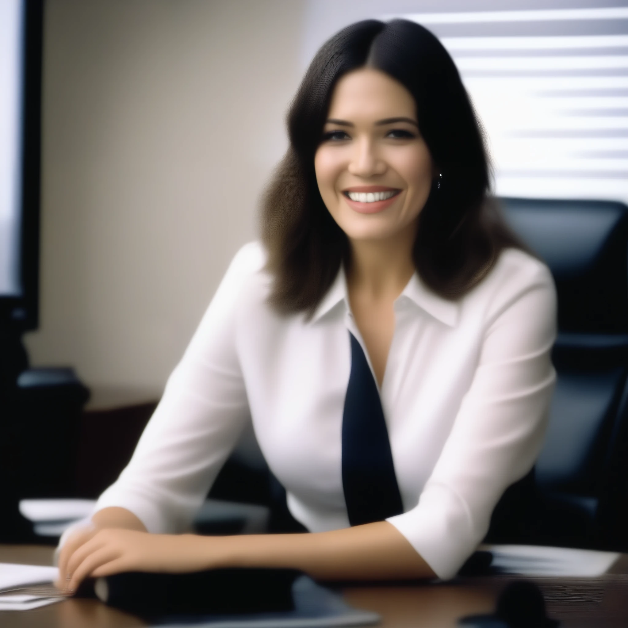 (masterpiece, best quality:1.2), 1girl, solo Mandy Moore as sexy office lady boss