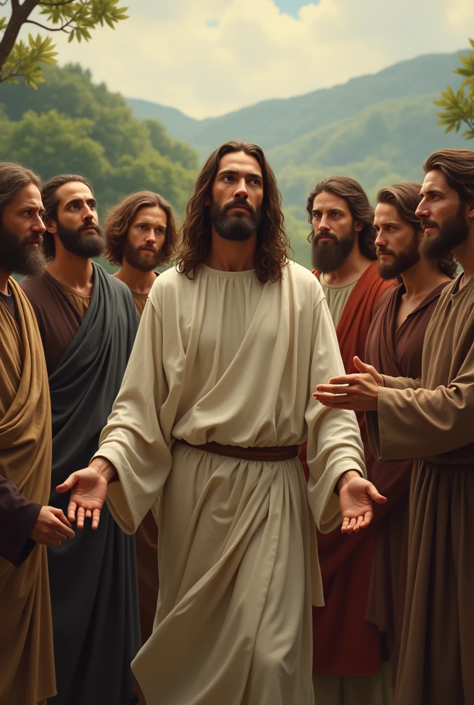 Jesus with his disciples