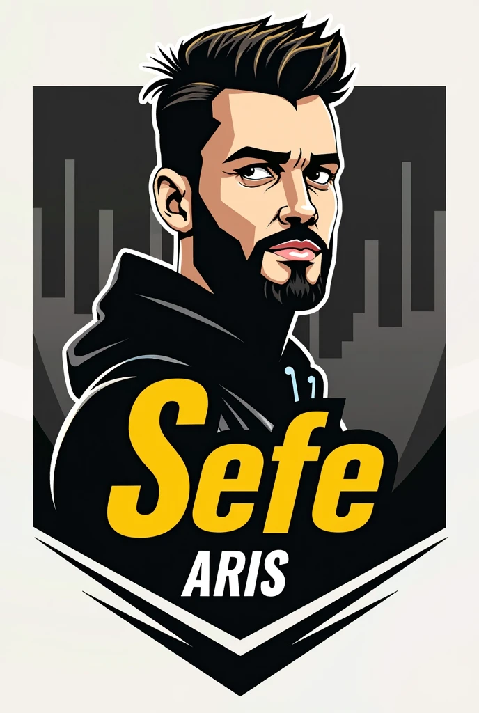 Create something similar, make his hair shorter, and write the team "Aris" somewhere in the logo