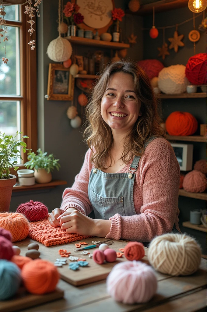 Make a cover for a mini crochet company called "love of knitting" And also say the name of the owner who is "Rossy Scherr" 
Let&#39;s post photos of threads and needles, all related to crocheting