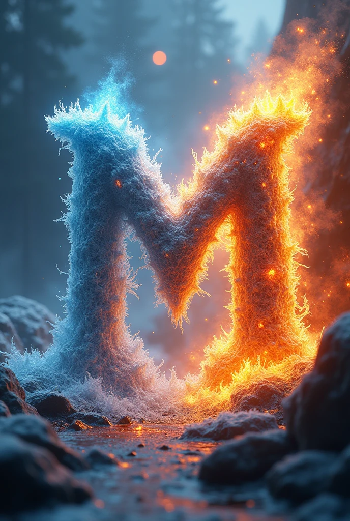 M, with ice and fire 4K