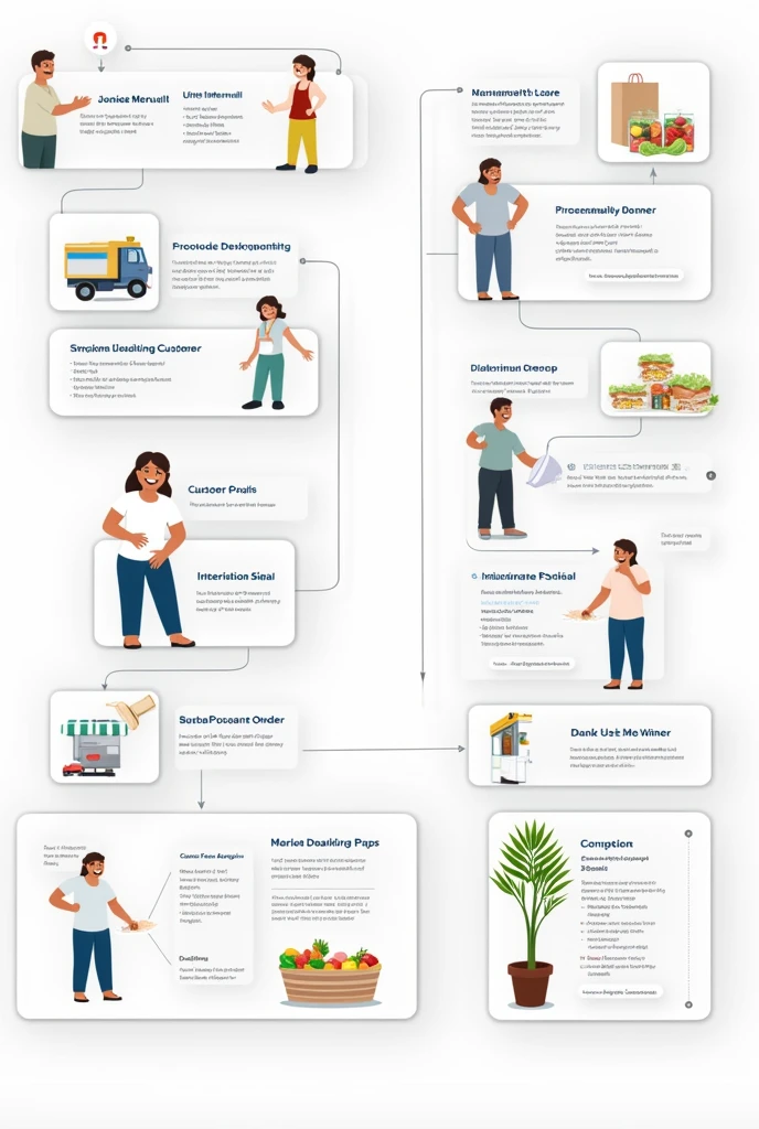 Flow diagrams showing how the system will work from both the customer and store owner perspectives. For information system management for kirana store make sure word will visible make clear