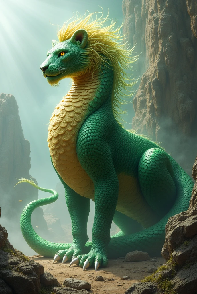 mixed snake and lion
