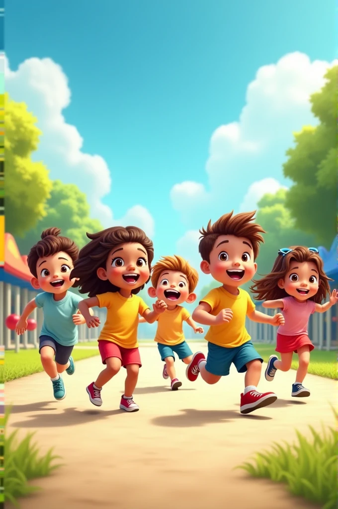 Kids doing physical activities 