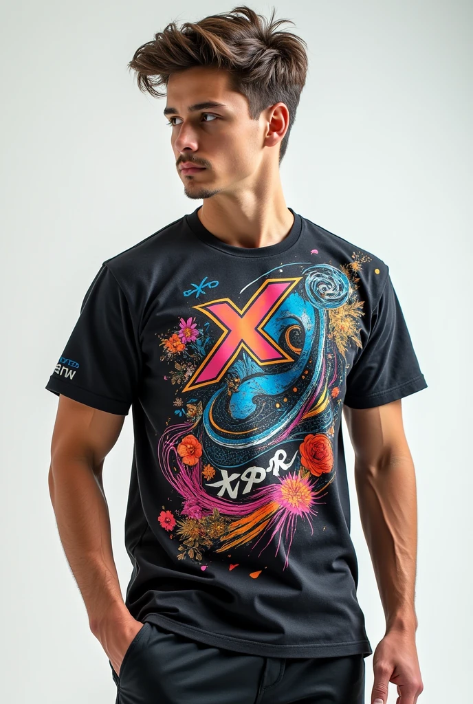 X.pro brand t shirt for a new colour and lots disine and boy model