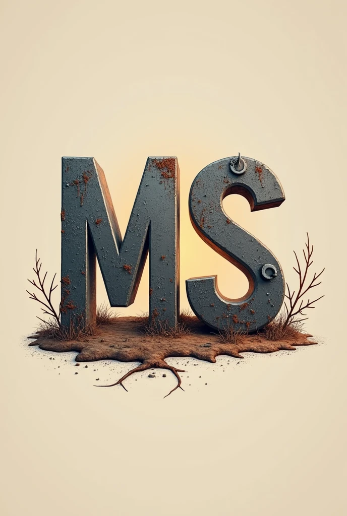 I need help creating a logo for a family home. I want this logo to represent, through small symbols family unity, love, learning, The fraternity. I would like the initials to be "MyS" with the same size and I would like it to be in iron colors.