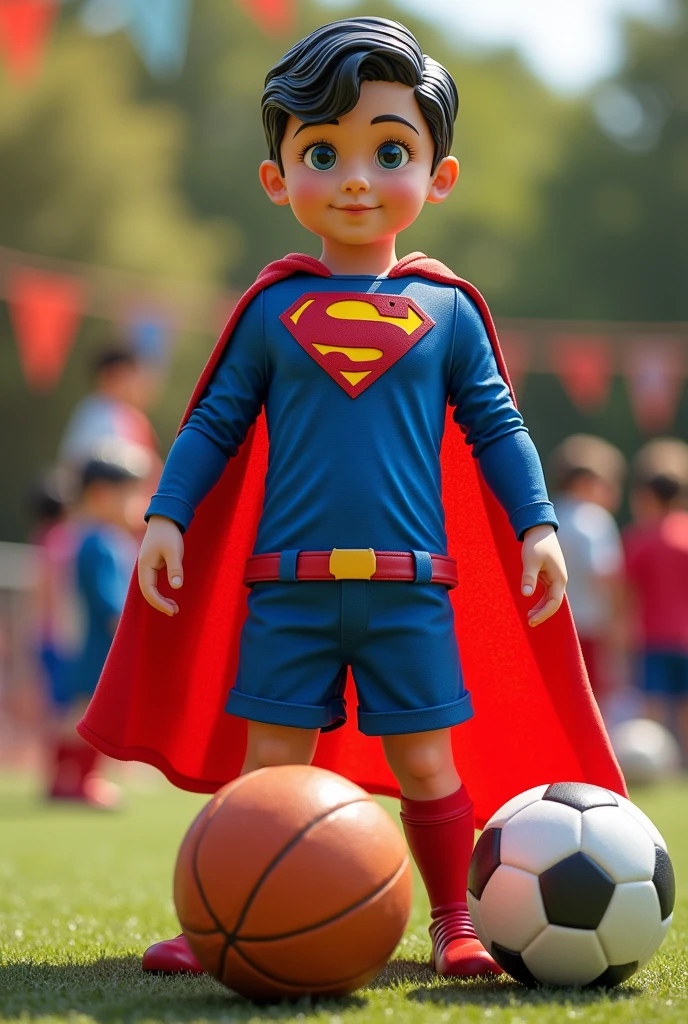 Superman themed sports equipment for kids 