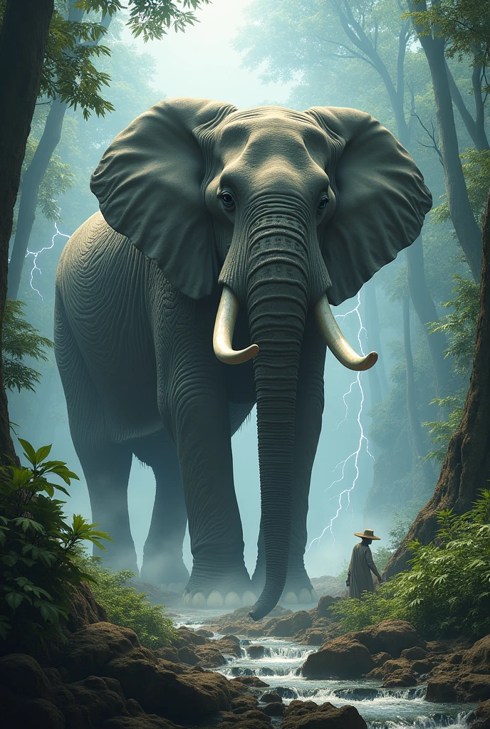 A giant elephant that controls nature
