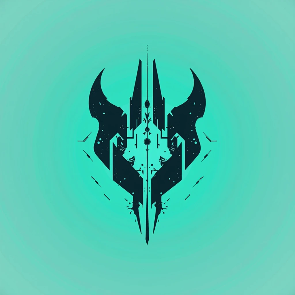 Logo of a clan called EKN and its main color is #00FFFF