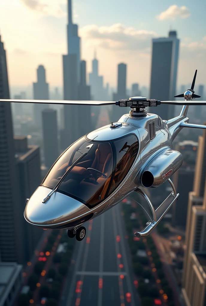 I want to create a luxury and exquisite helicopter