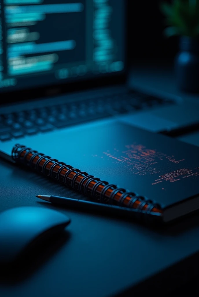 keyboard notebook no text "DIP" , text "dip" cybersegurity photography 4k --ar 9:16