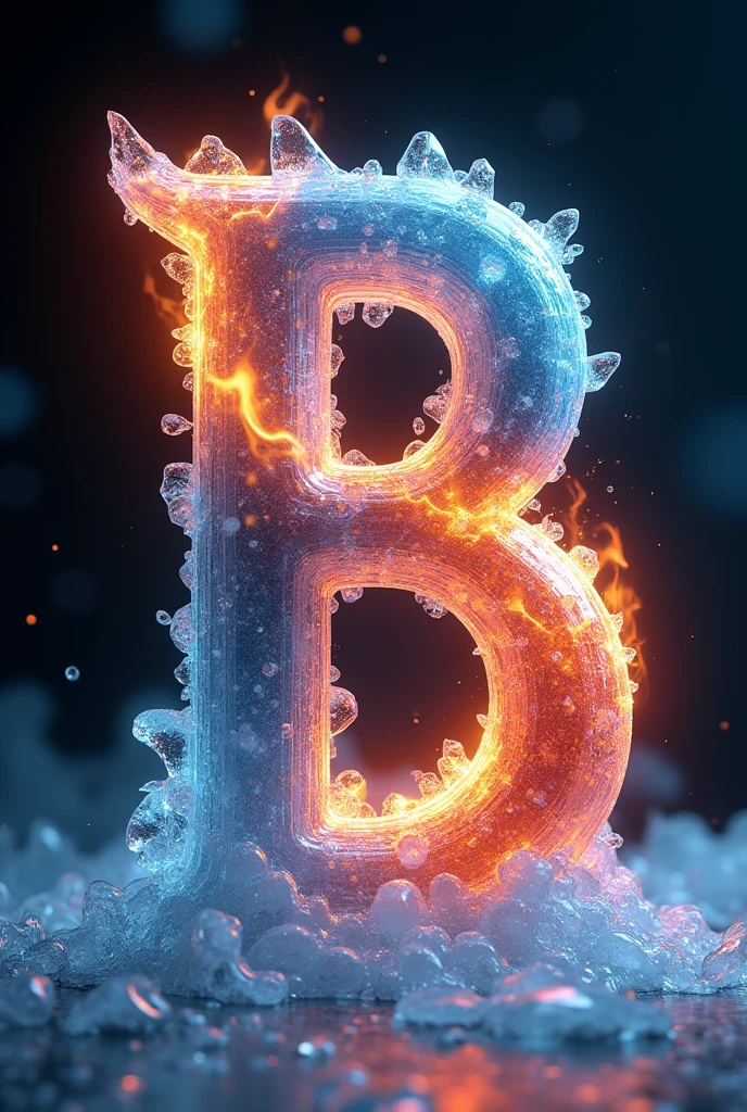 B, with ice and fire 3D