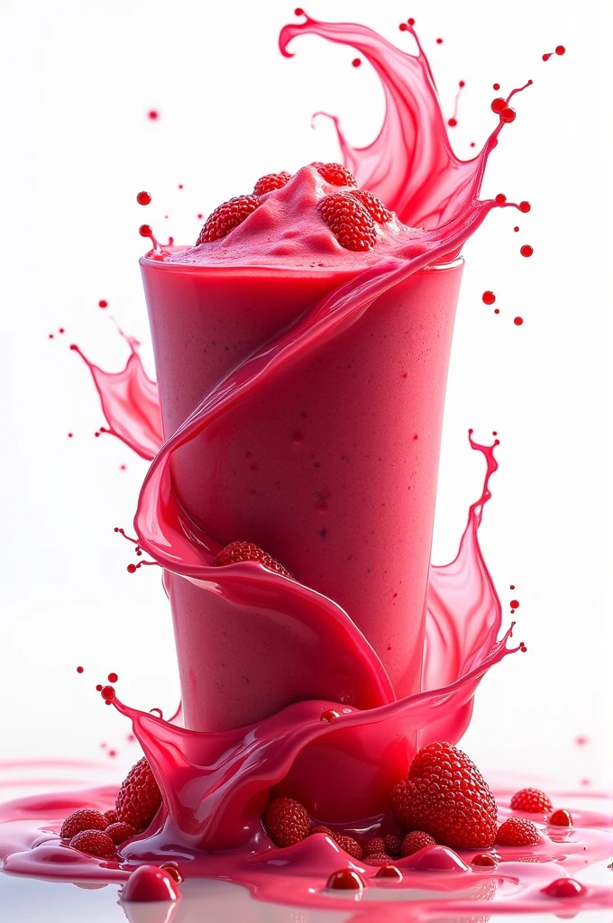 Smoothie red cream white zoom texture