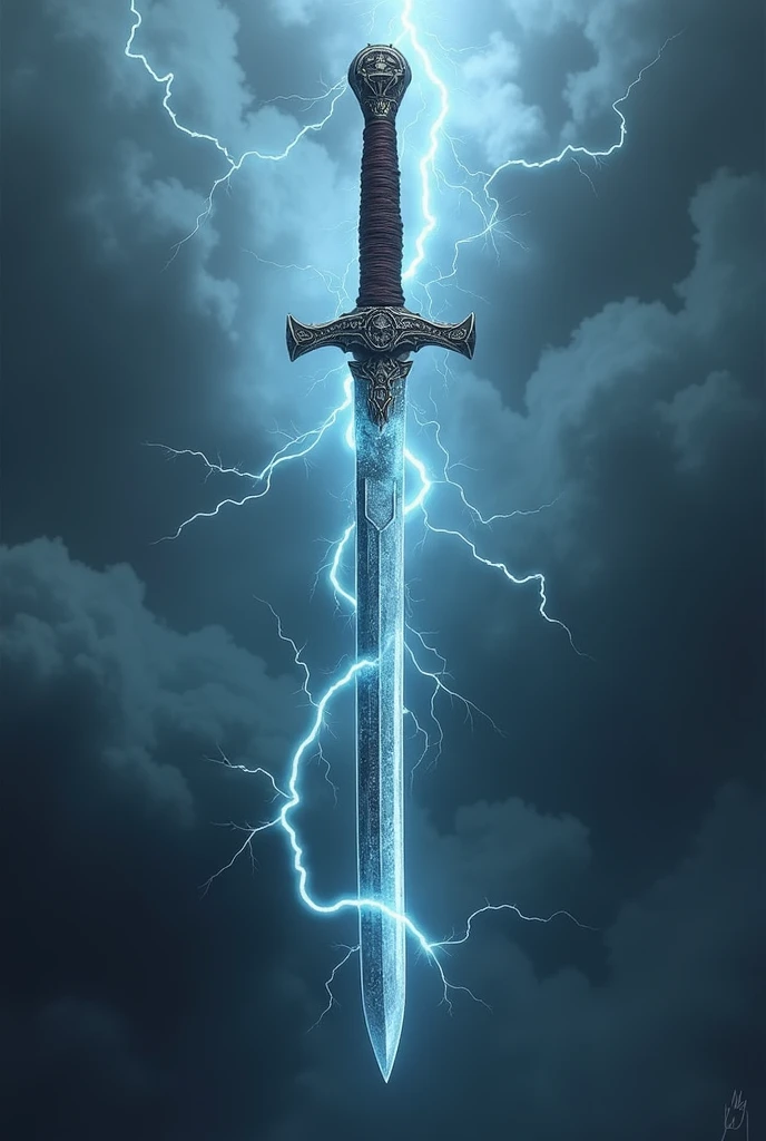 Mystical katana with lightning power