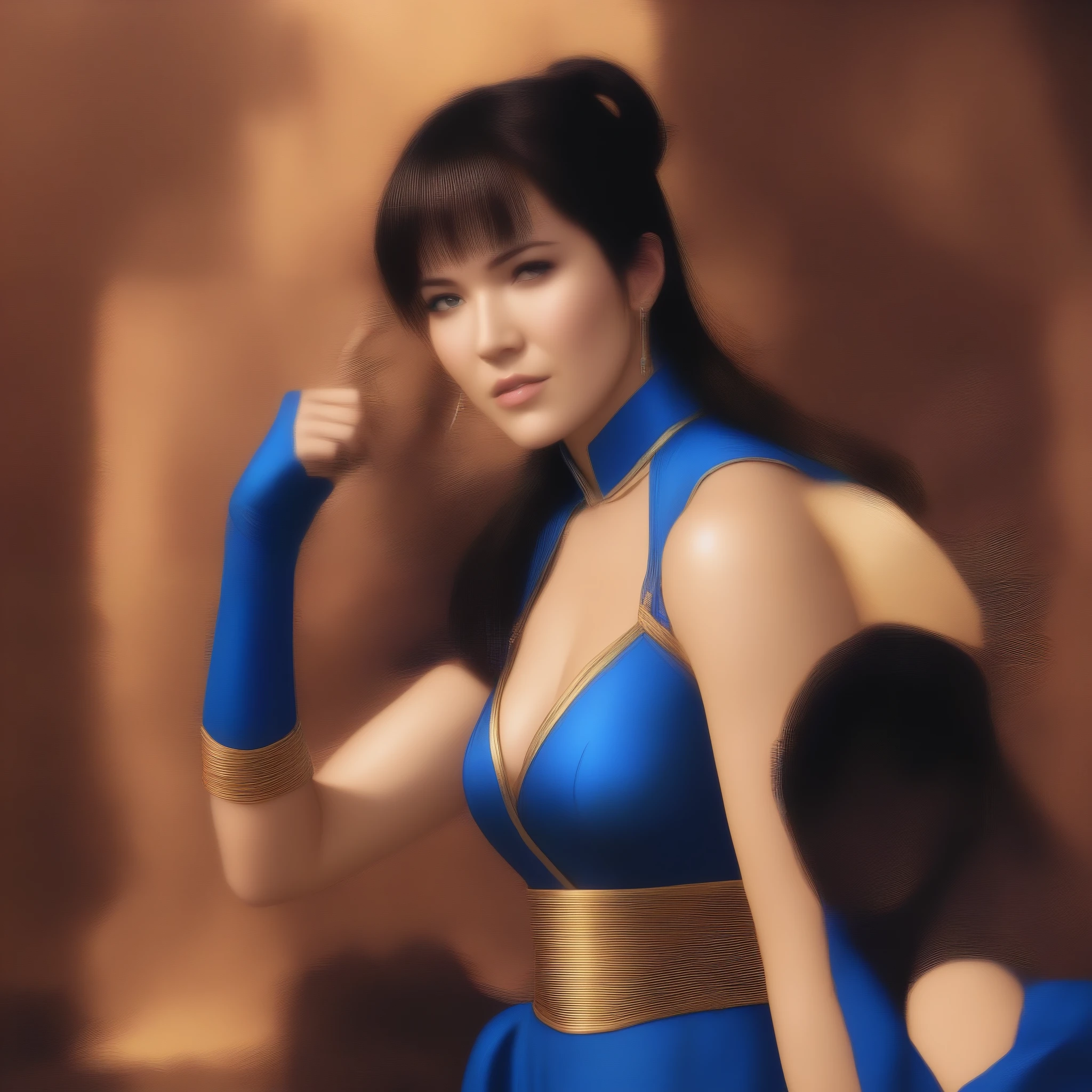 (masterpiece, best quality:1.2), 1girl, solo Mandy Moore as Chun-Li
