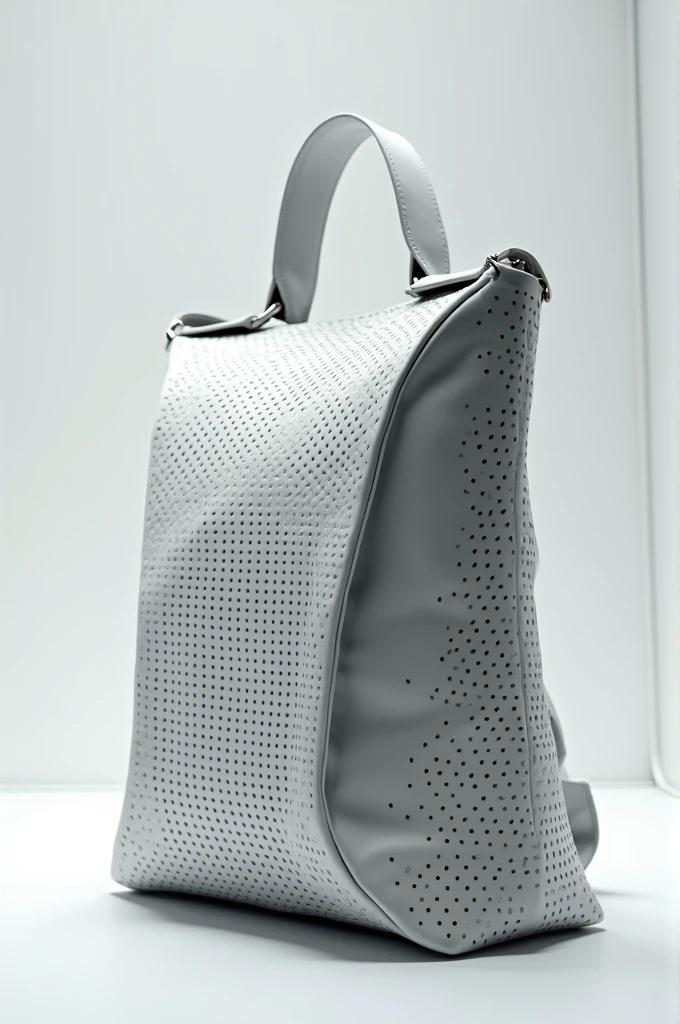 Futuristic bag with perforations 
