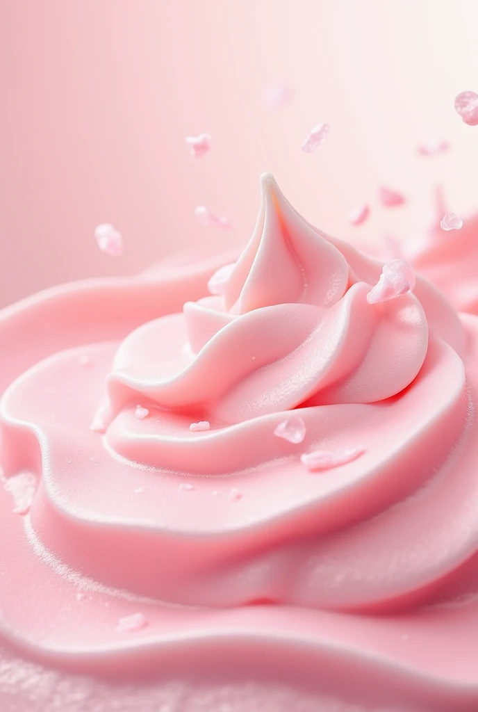 Smoothie pink cream white zoom texture no glass