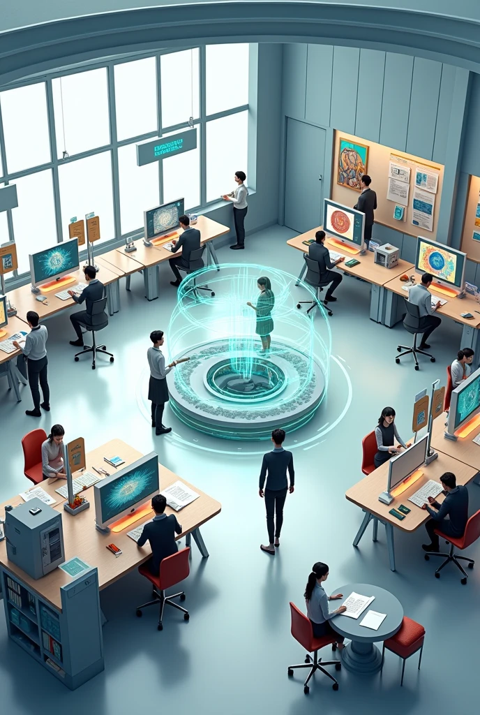 Anecdotal Record Office Automation and Artistic Education in a circular manner