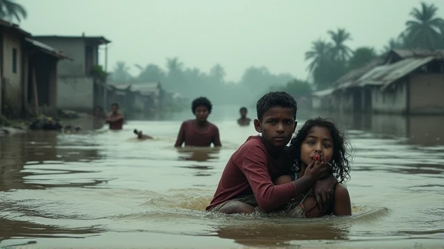 I want to make a poster about the flood in Bangladesh which I will use as a cover in one place